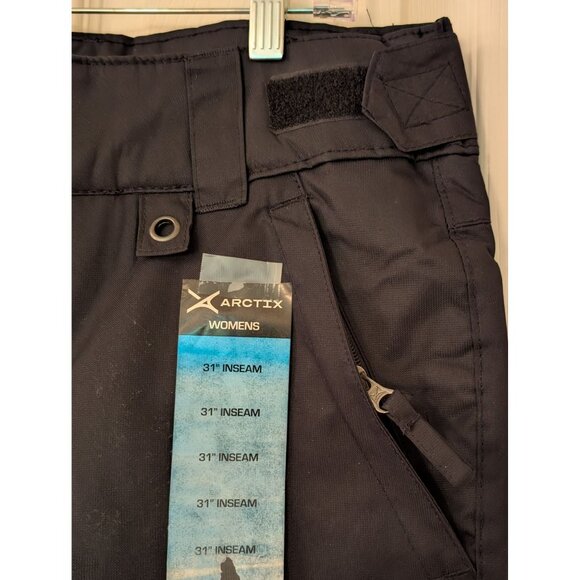 Arctix Womens Insulated Snow Pants Black Adj. Waist Cold Weather Wear Med. 31" L - Picture 3 of 10